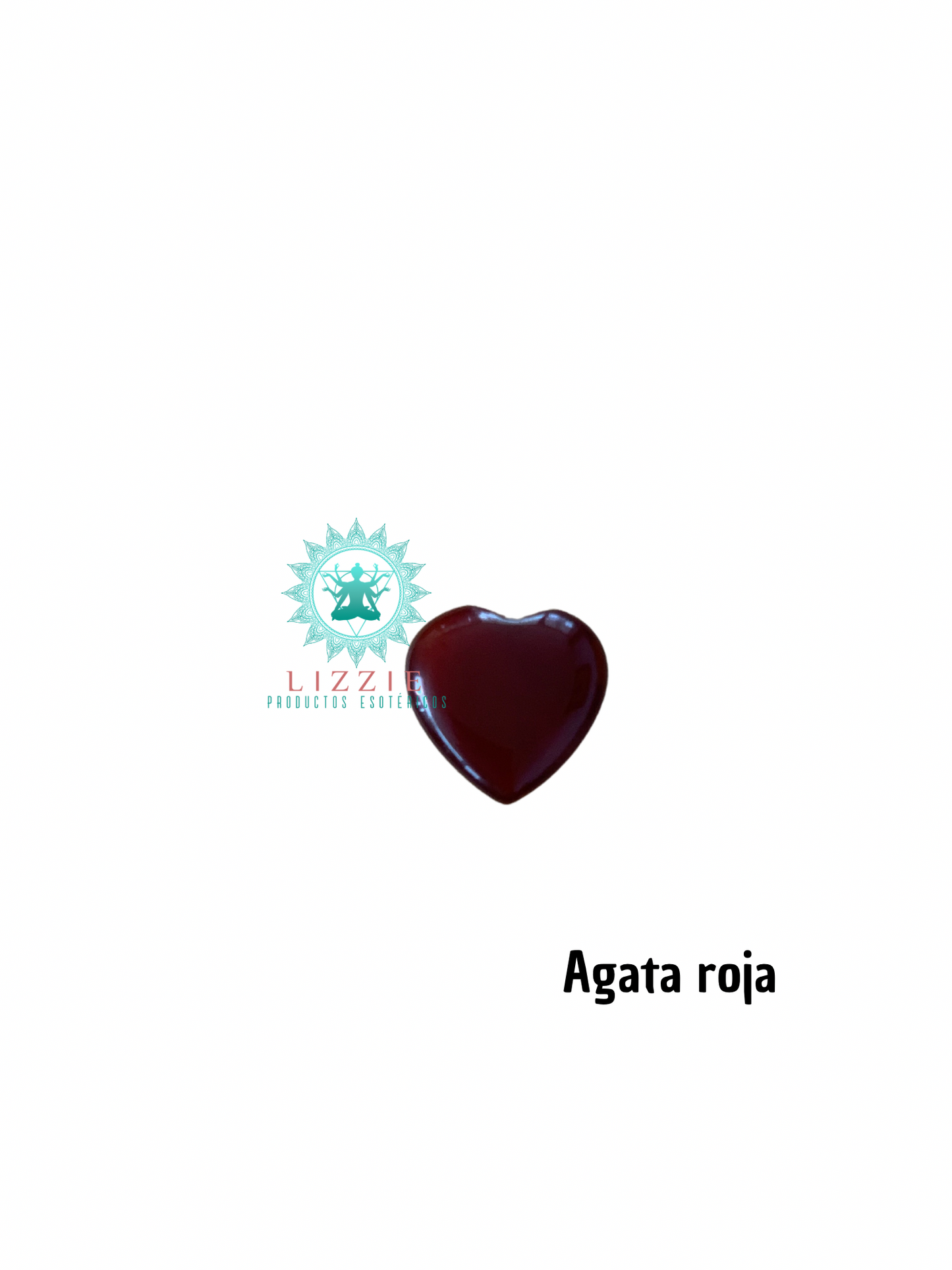 Corazon tallado en cuarzos