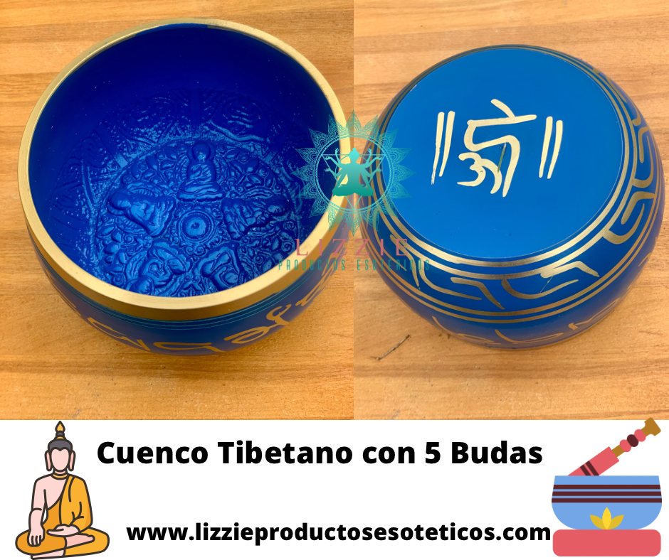 Cuenco Tibetano con 5 Budas