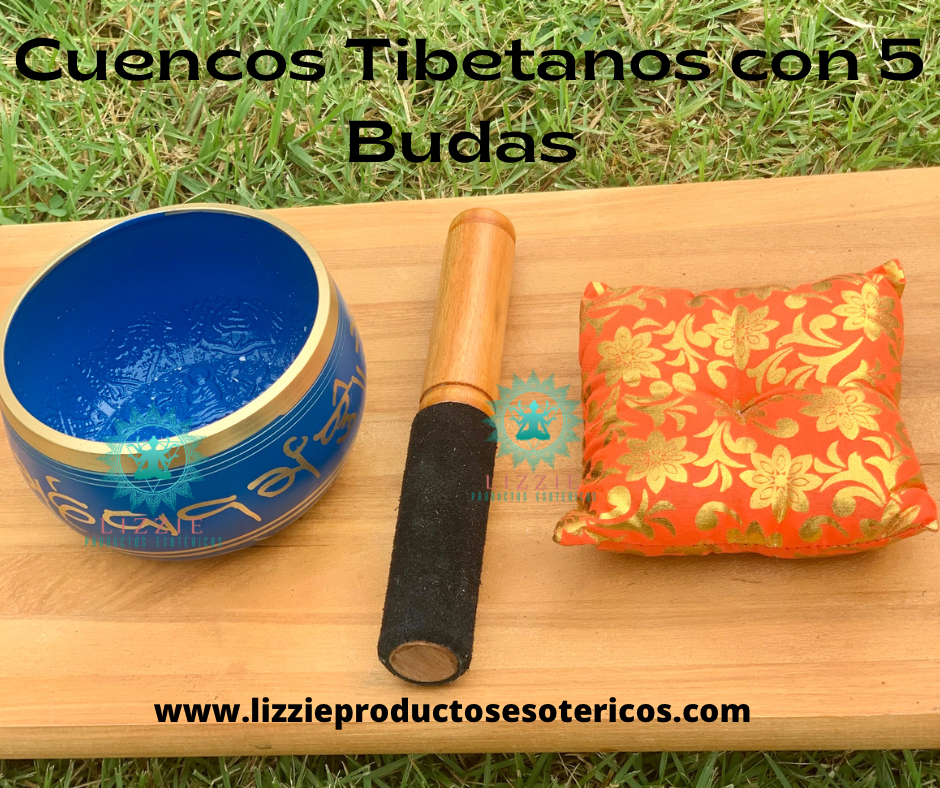 Cuenco Tibetano con 5 Budas