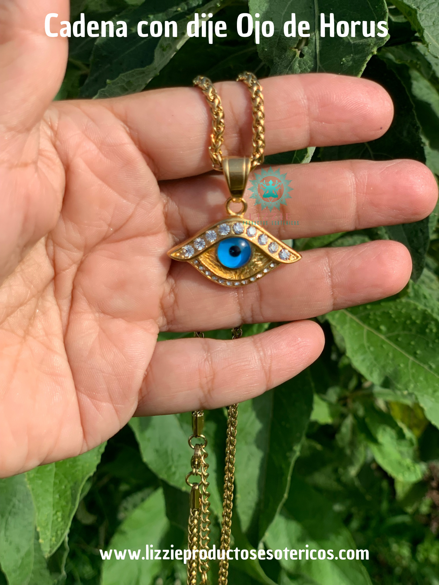 Cadena con dije Ojo de Horus