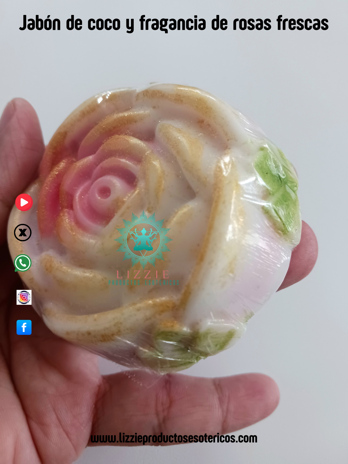 Loción de Onagra y Rosas con jabón de coco y fragancia de rosas cortadas