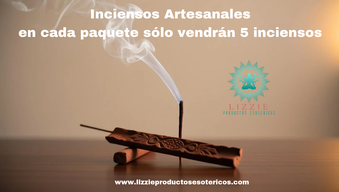 Más Inciensos Artesanales ( solo 5 inciensos por paquete )
