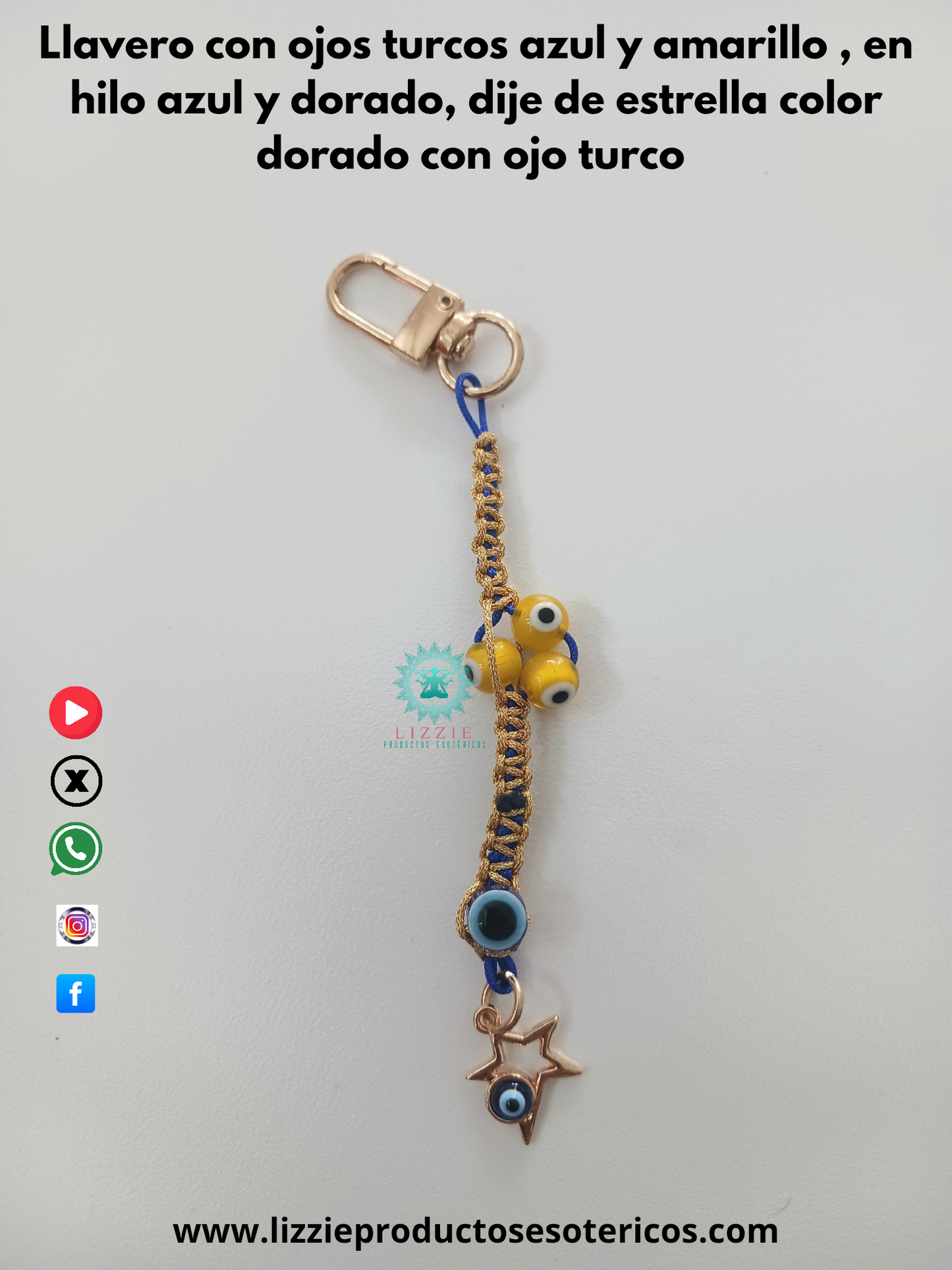Llaveros con ojos turcos