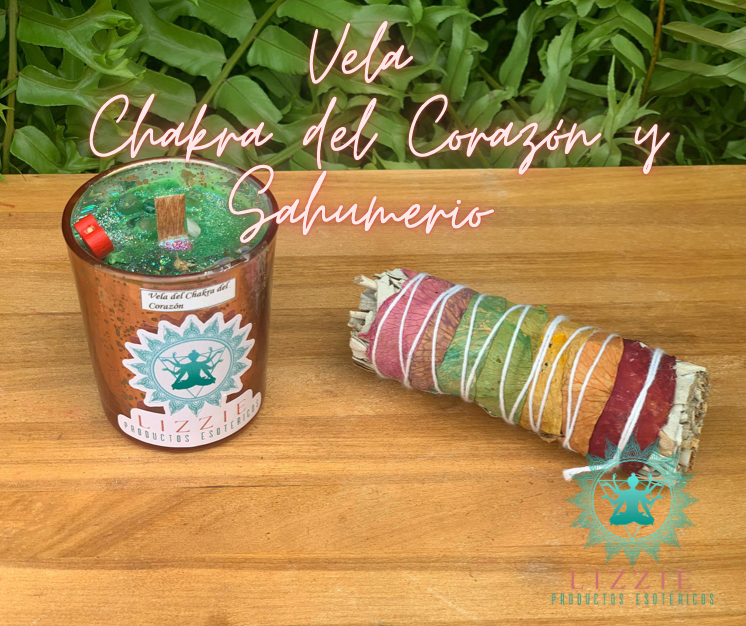 Vela Chakra del Corazón y Sahumerio