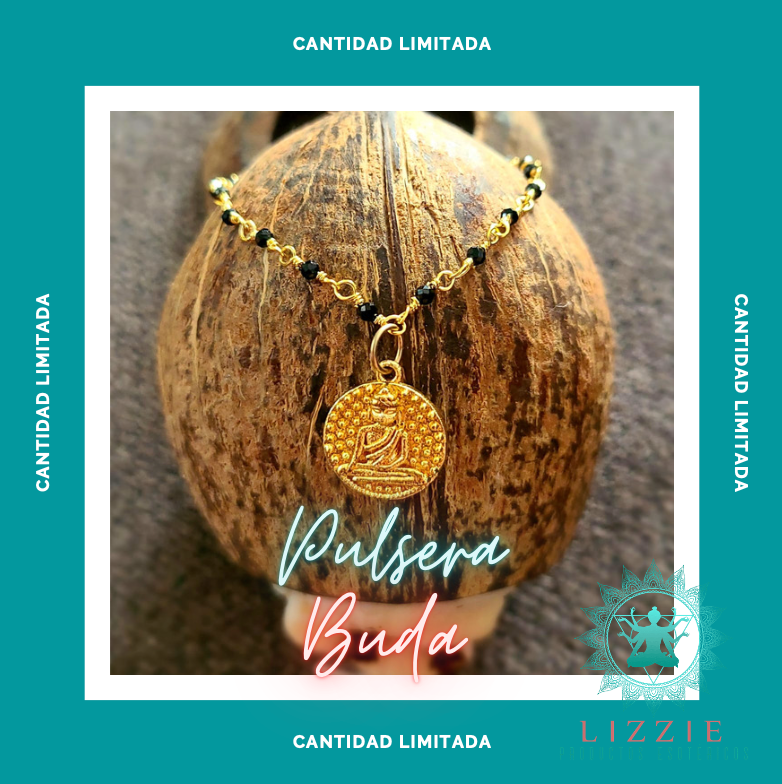 Pulsera Buda Cuarzo Negro Onix