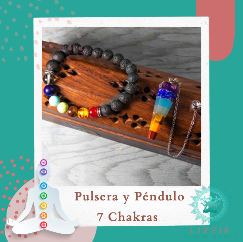 Pulsera y Péndulo 7 Chakras