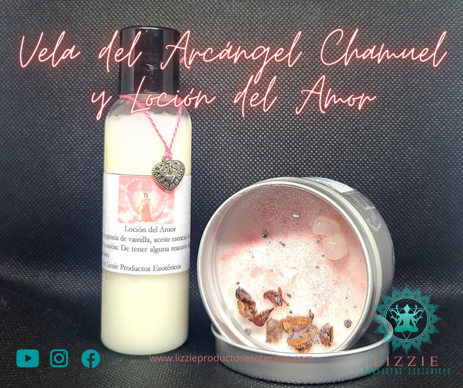 Vela del Árcangel Chamuel y Loción del Amor