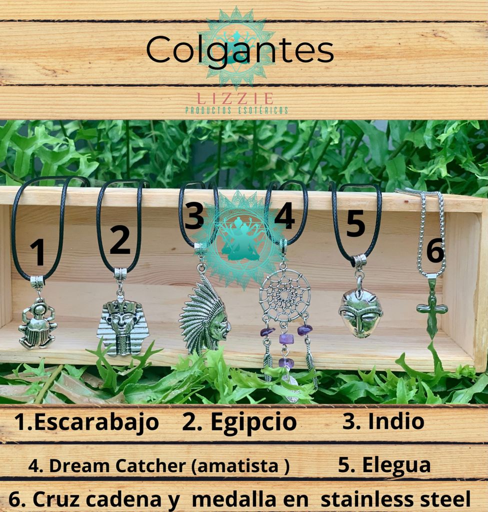 Colgantes con amuletos