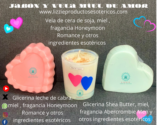 Jabón y Vela Miel de Amor