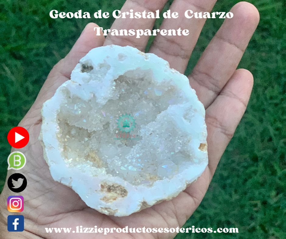 Geoda de Cristal de Cuarzo Transparente