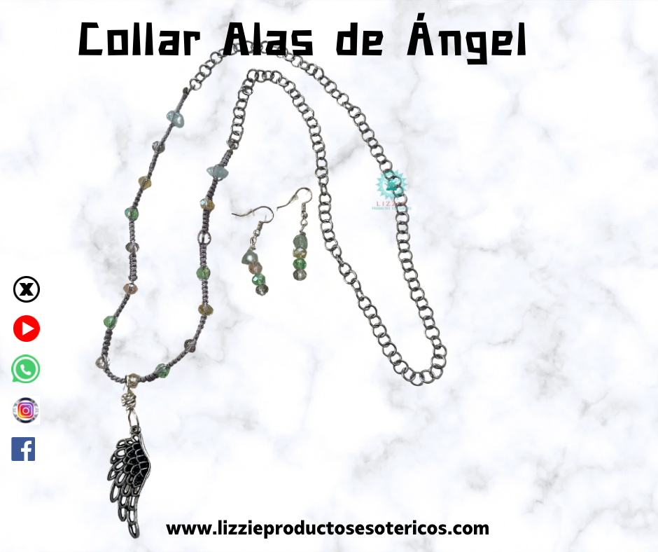 Collar con Alas de Ángel ( incluye pantallas )