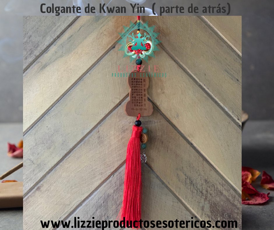 Colgante Decorativo Kwan Yin (Rojo)