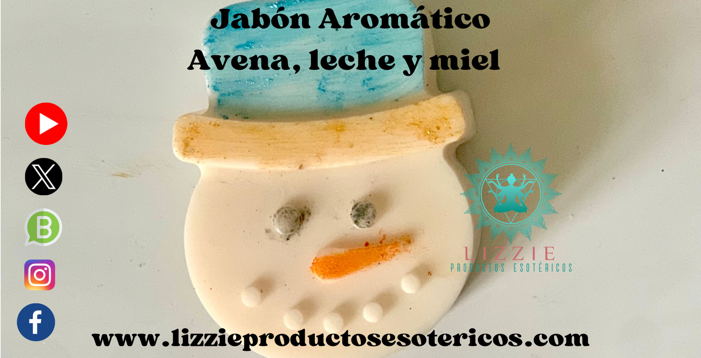 Jabón Aromático de Avena, leche y miel