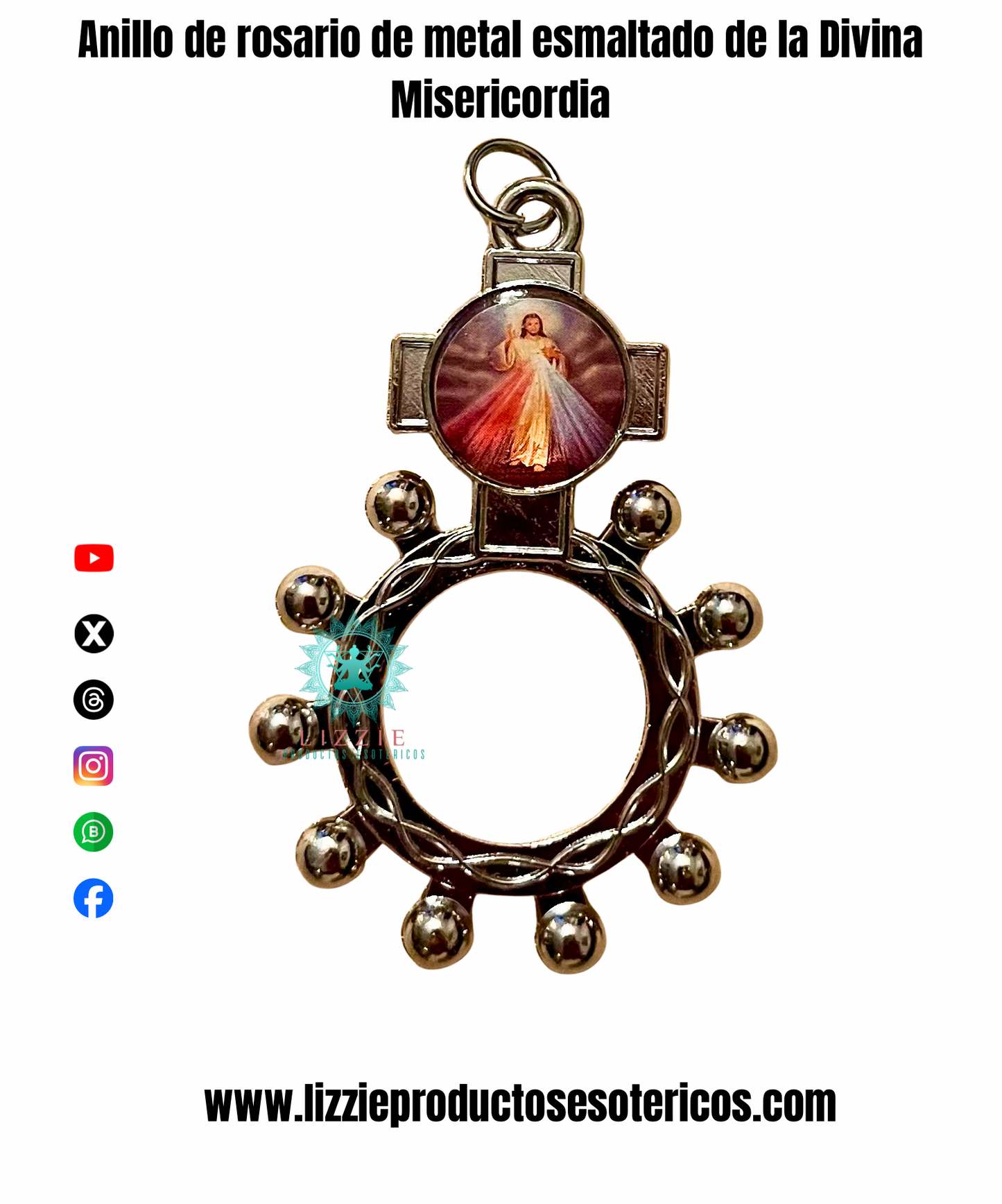 Anillos de Rosario de Metal Esmaltado