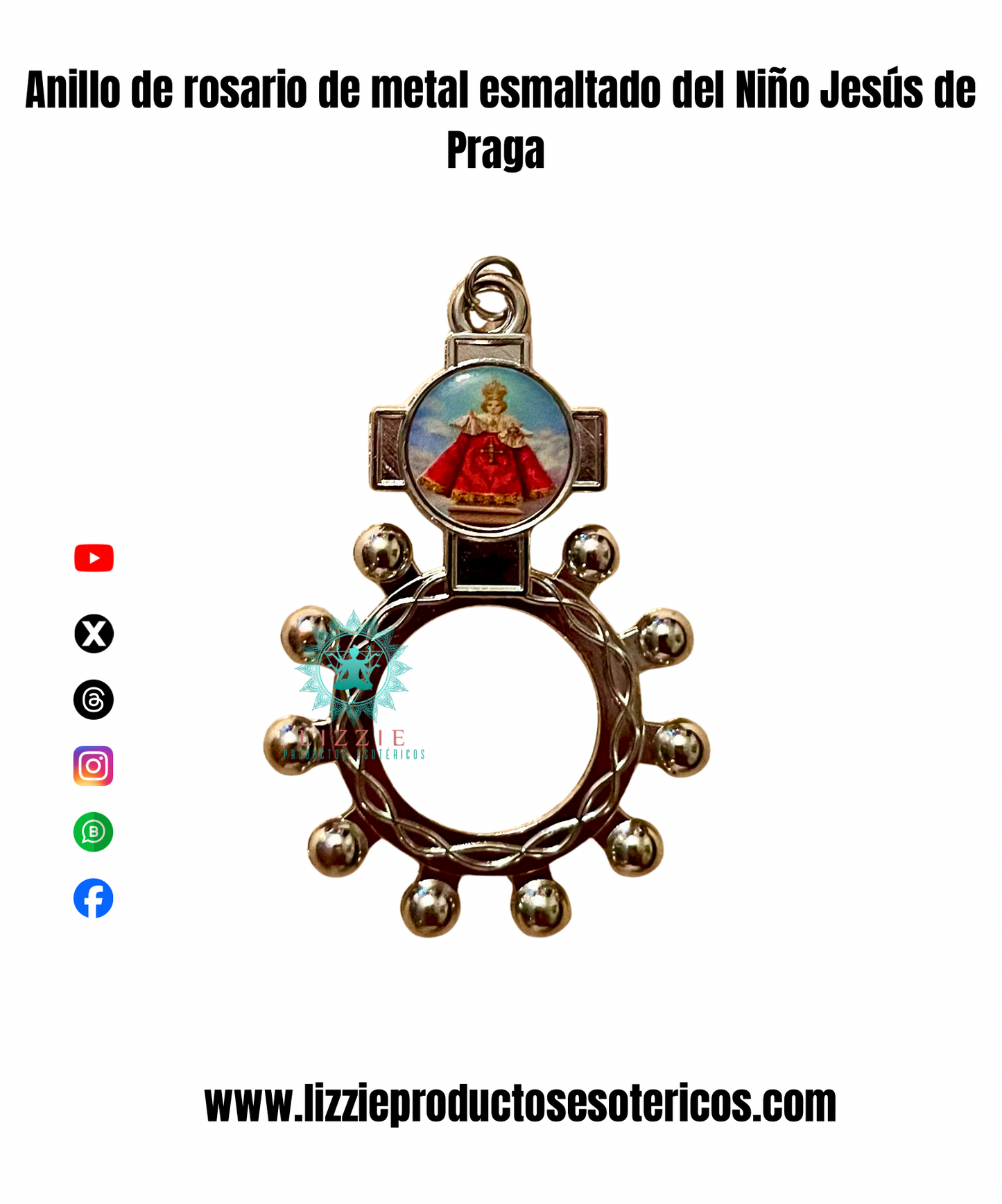 Anillos de Rosario de Metal Esmaltado