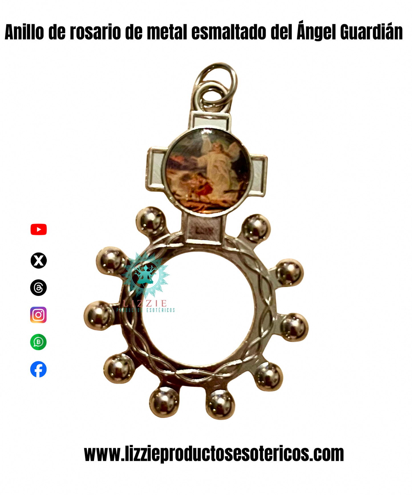 Anillos de Rosario de Metal Esmaltado