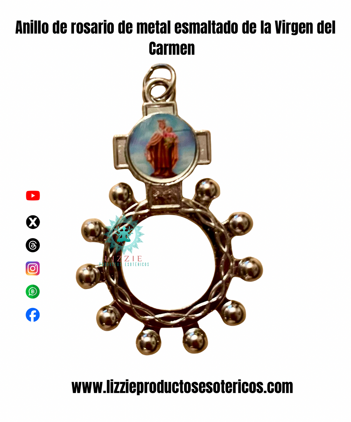 Anillos de Rosario de Metal Esmaltado
