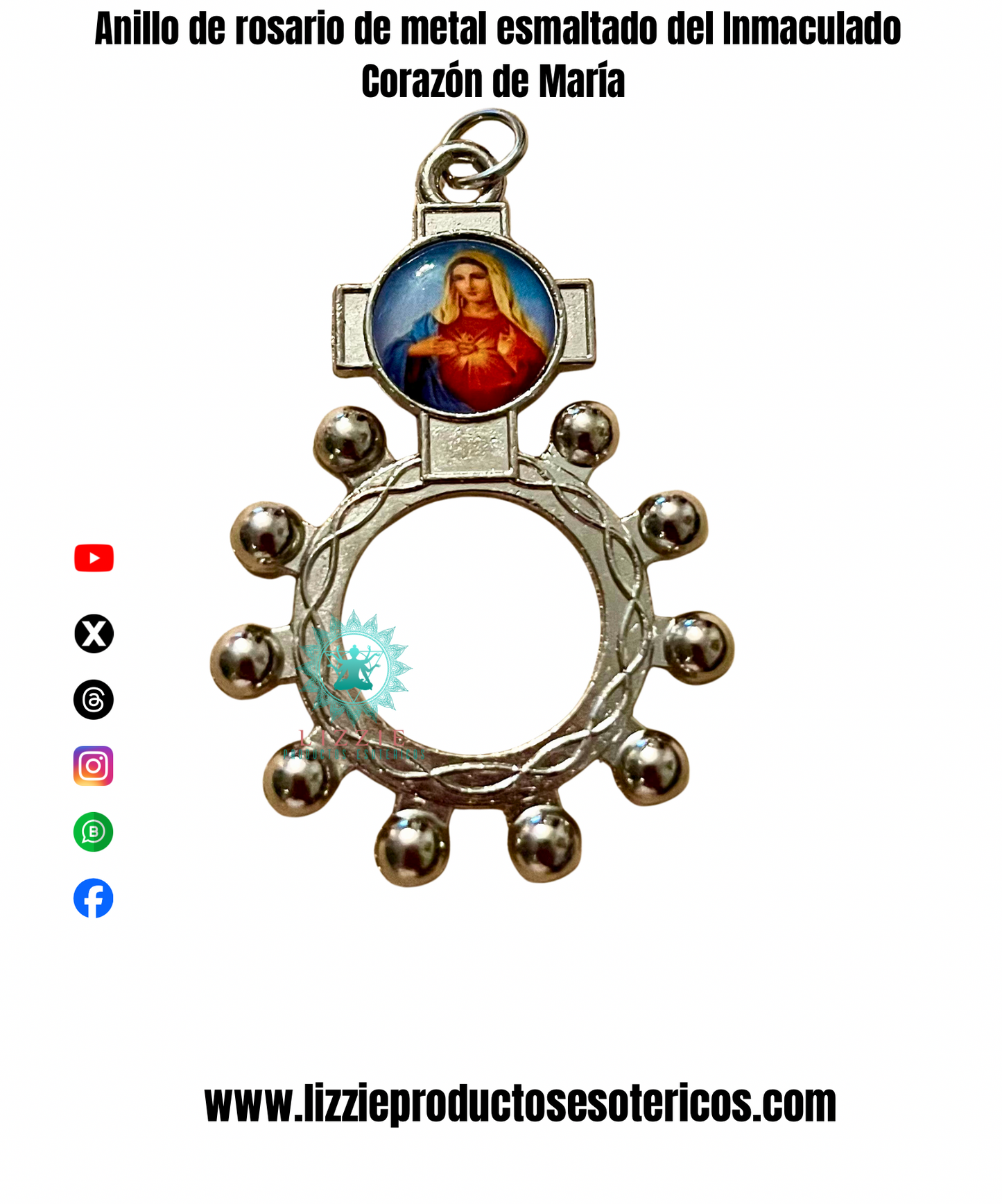 Anillos de Rosario de Metal Esmaltado