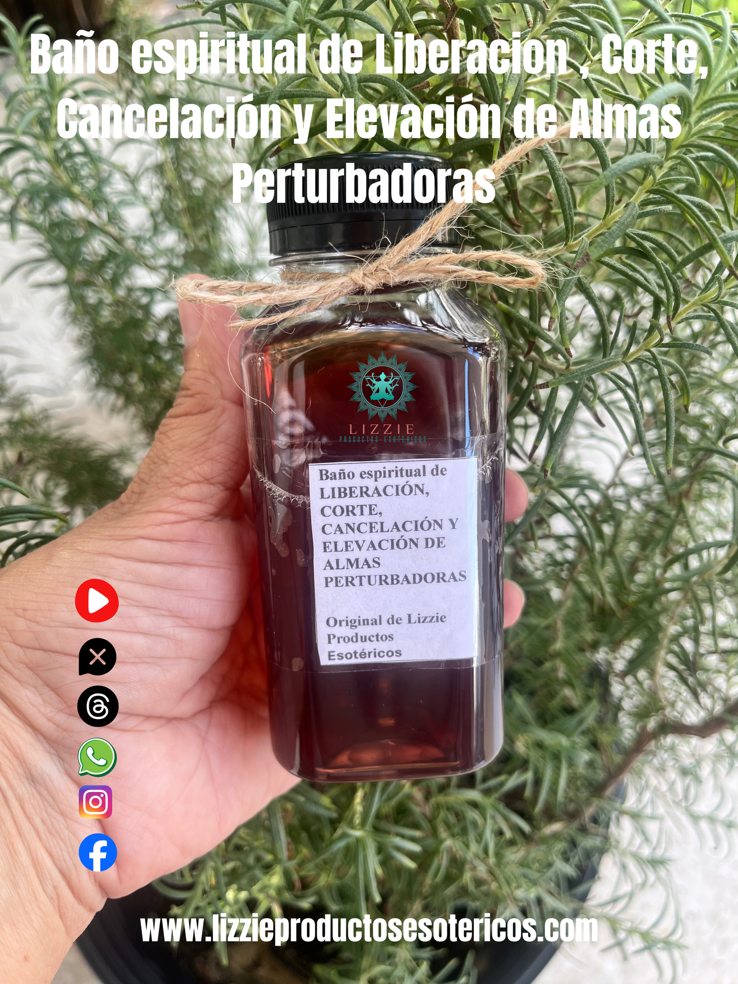 Baño espiritual de LIBERACIÓN, CORTE, CANCELACIÓN Y ELEVACIÓN DE ALMAS PERTURBADORAS
