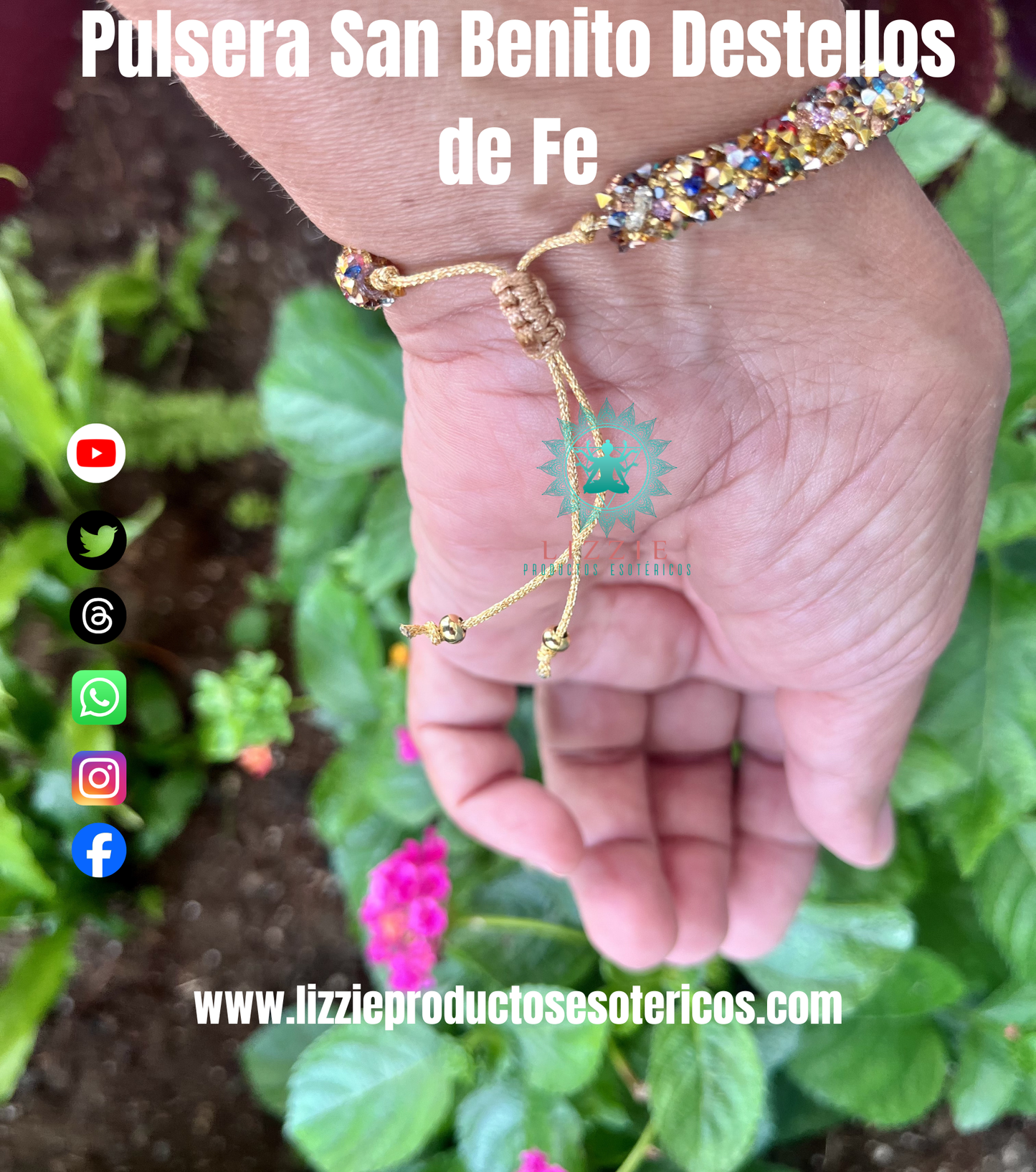 Pulsera San Benito Destellos de Fe
