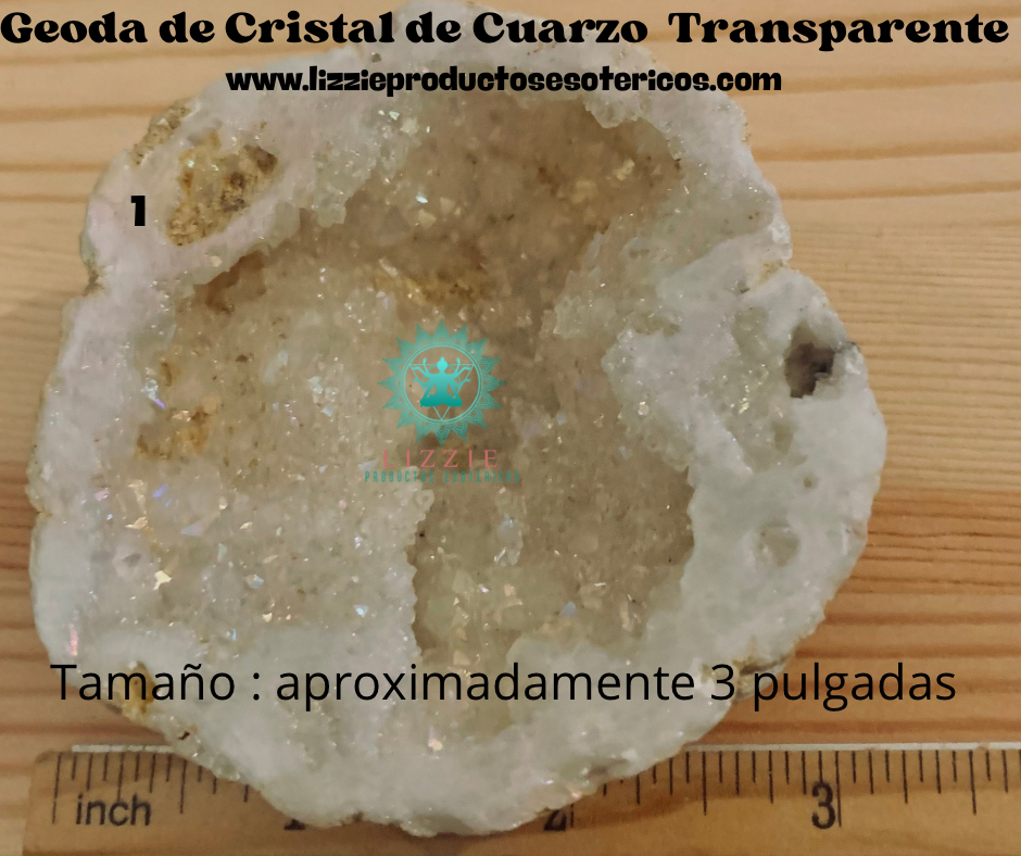 Geoda de Cristal de Cuarzo Transparente