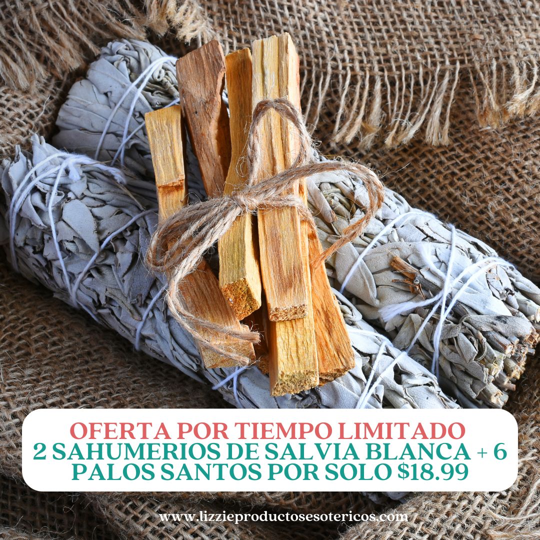 Oferta Tiempo Limitado | 2 Sahumerios de Salvia Blanca + 6 Palos Santos