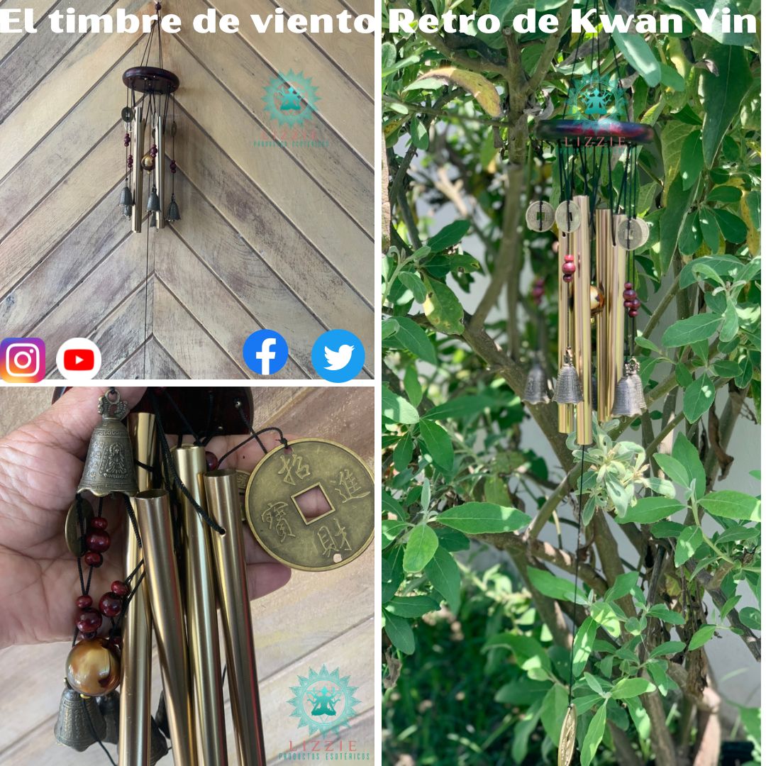 El timbre de viento Retro de Kwan Yin