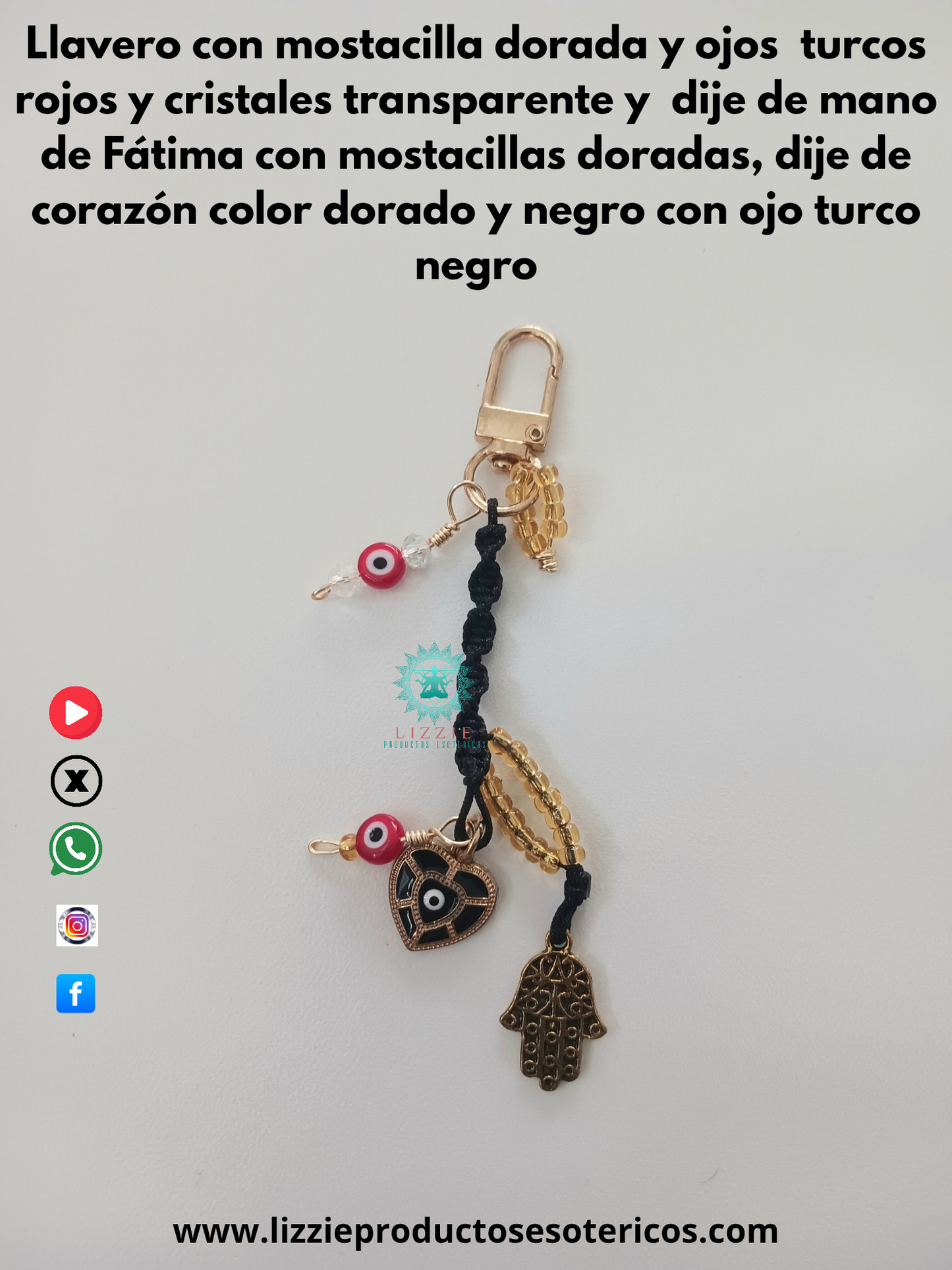 Llaveros con ojos turcos