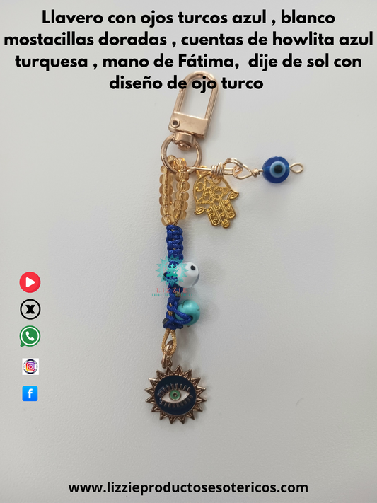 Llaveros con ojos turcos