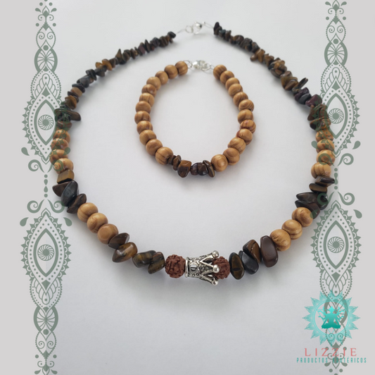 Rey León (collar y pulsera)