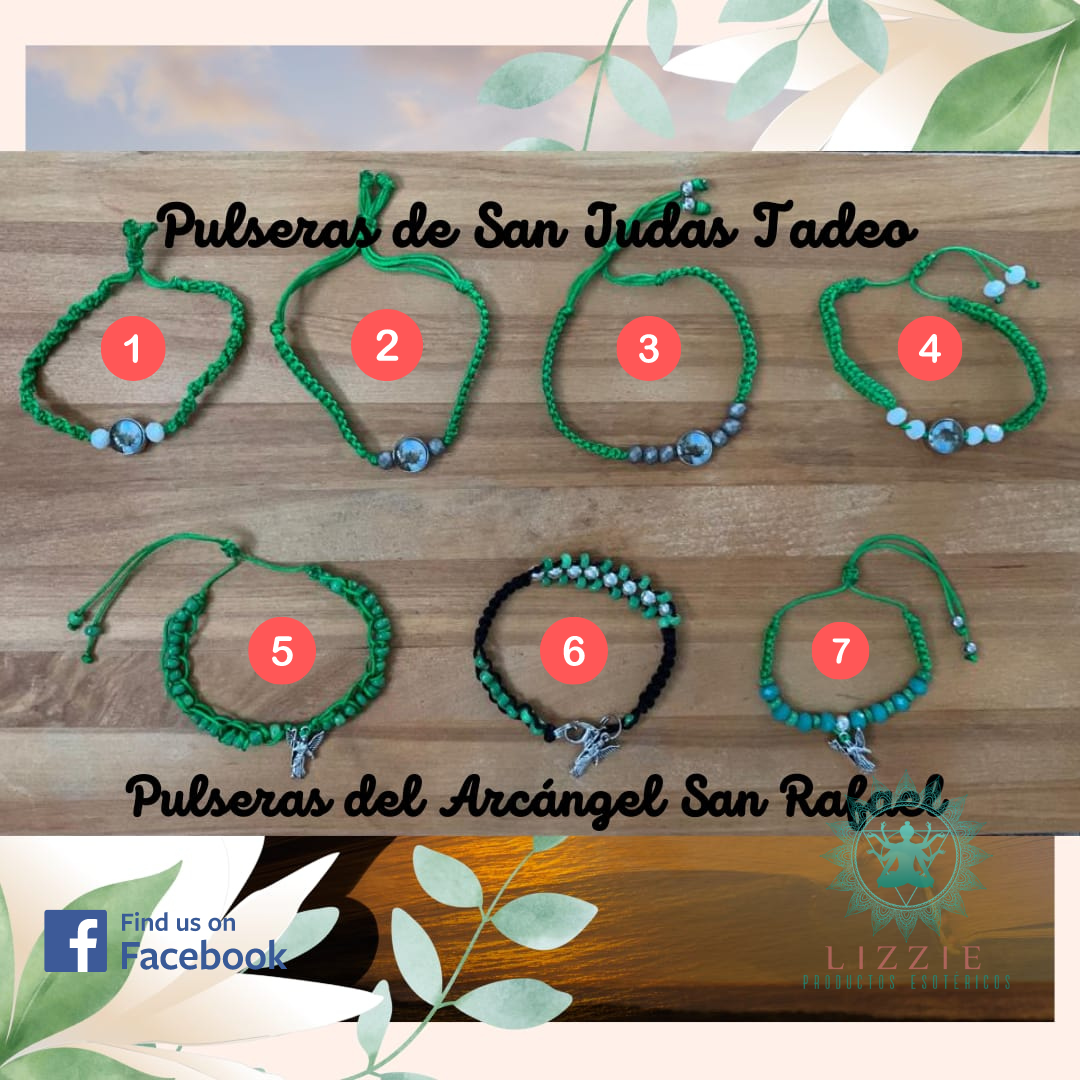 Pulseras Limitadas (San Judas Tadeo ó Arcángel Rafael)