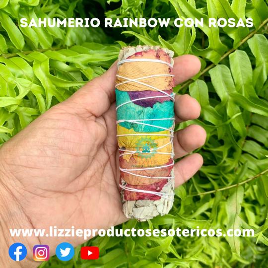 Sahumerio Rainbow con rosas